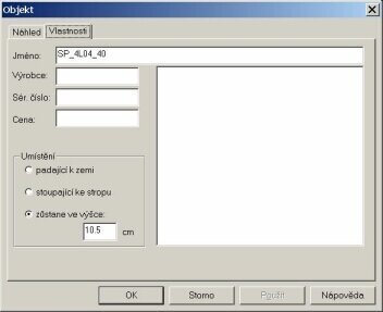 Obr.1 Dialog Vlastnosti objektu Obr.1 Dialog Vlastnosti objektu