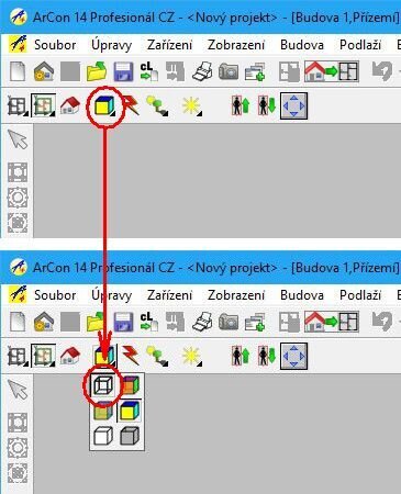 Obrázek 3: Typ zobrazení Drátový model