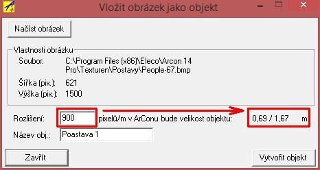 Dialogové okno – Vložit obrázek jako objekt