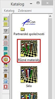 Přiřazení materiálu