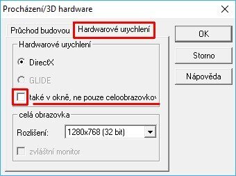 Potíže při 3D zobrazení v design režimu