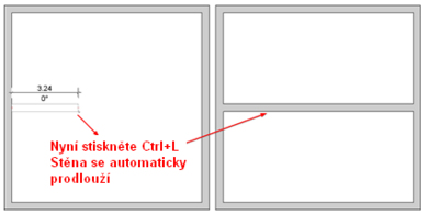 Prodloužení stěny