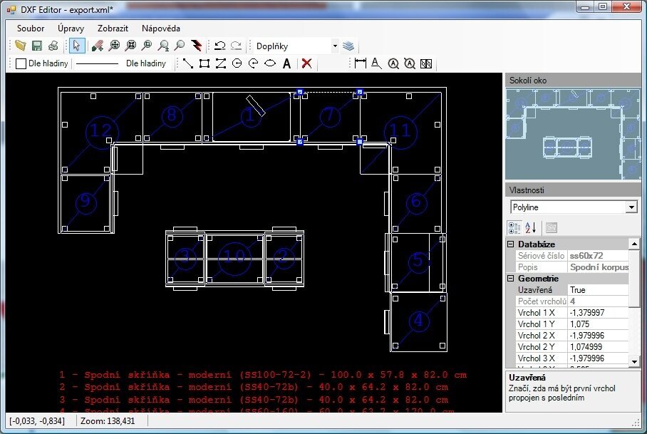 DXF editor