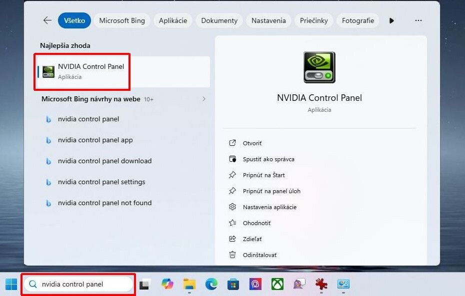 Nastavení grafické karty NVIDIA pro ArCon