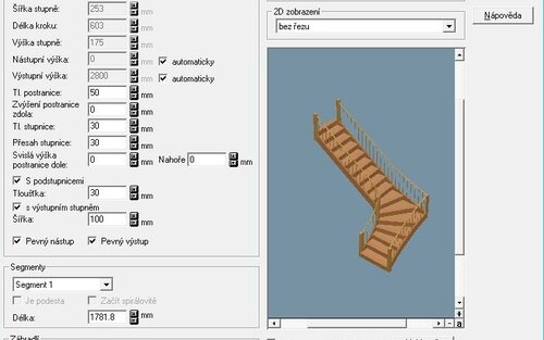 Parametrické vytváření schodišť v ArConu